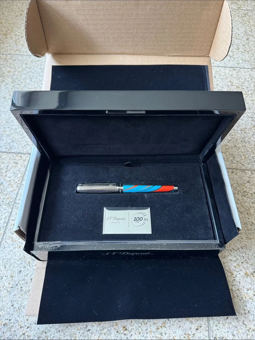 S.T. Dupont x 24H Le Mans Line D Large Blue Fountain Pen/Rollerball